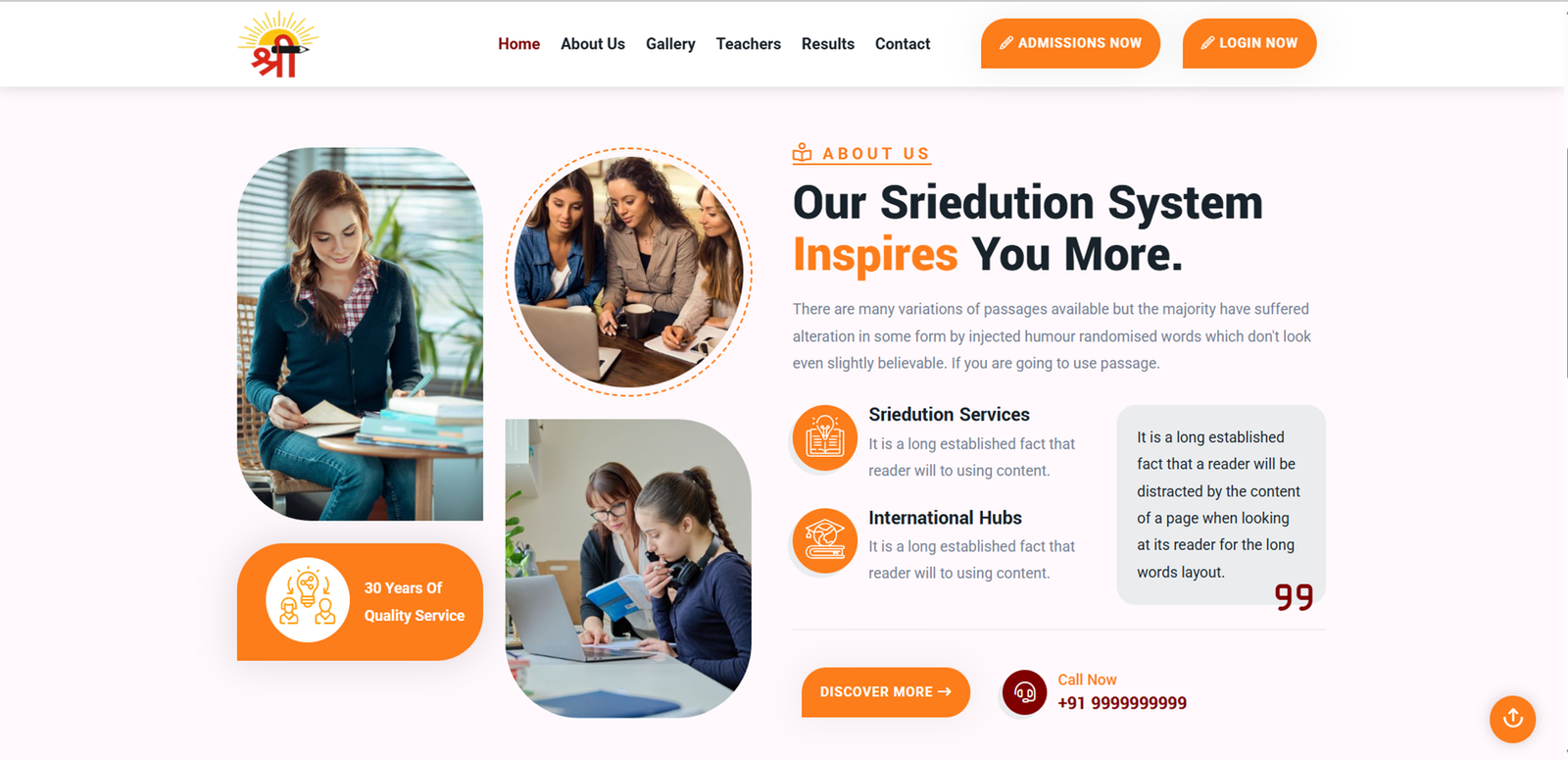 School Management Website