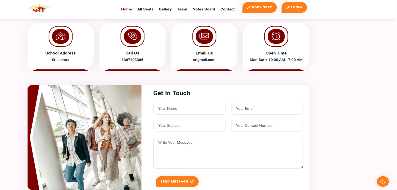 Library Management Website