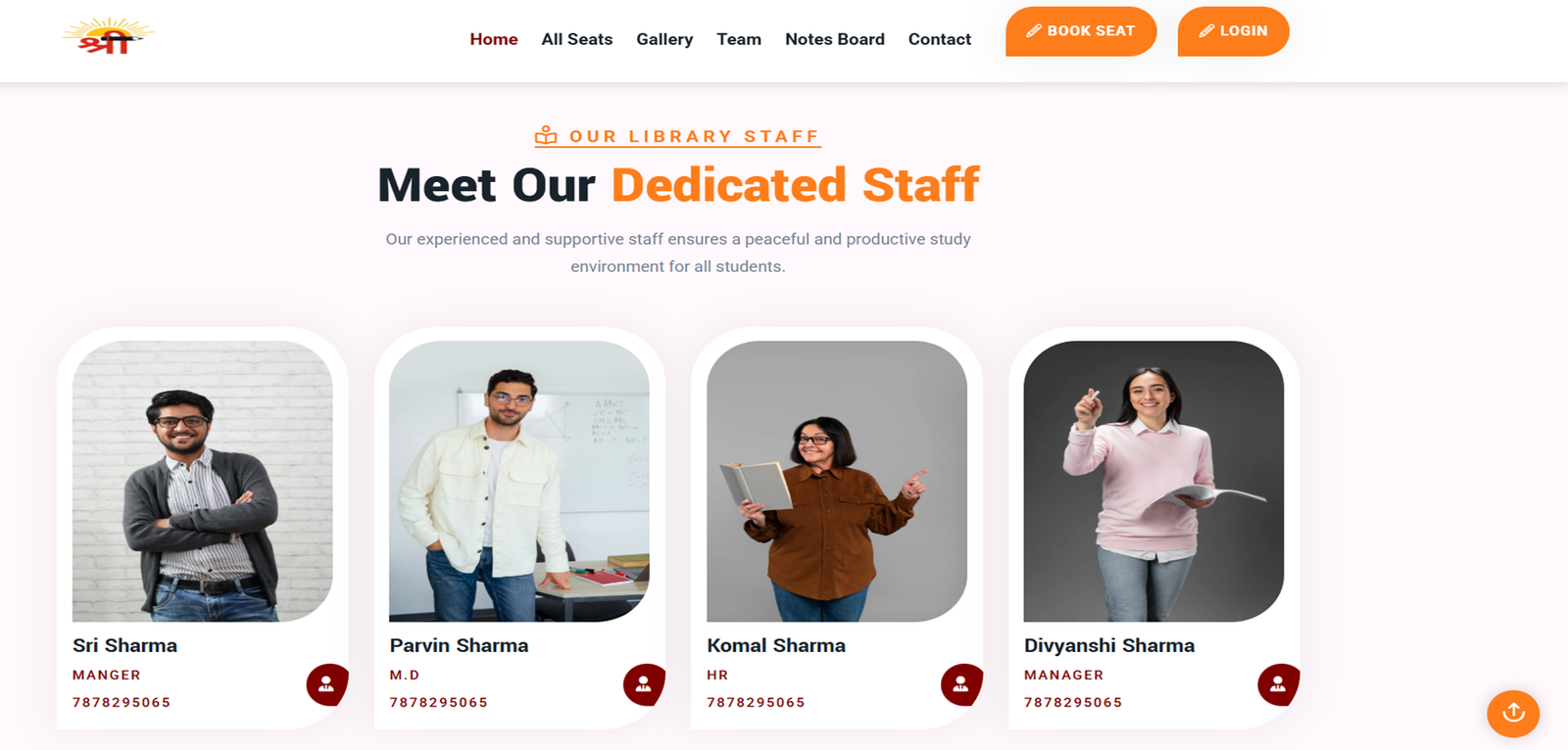 Library Management Website