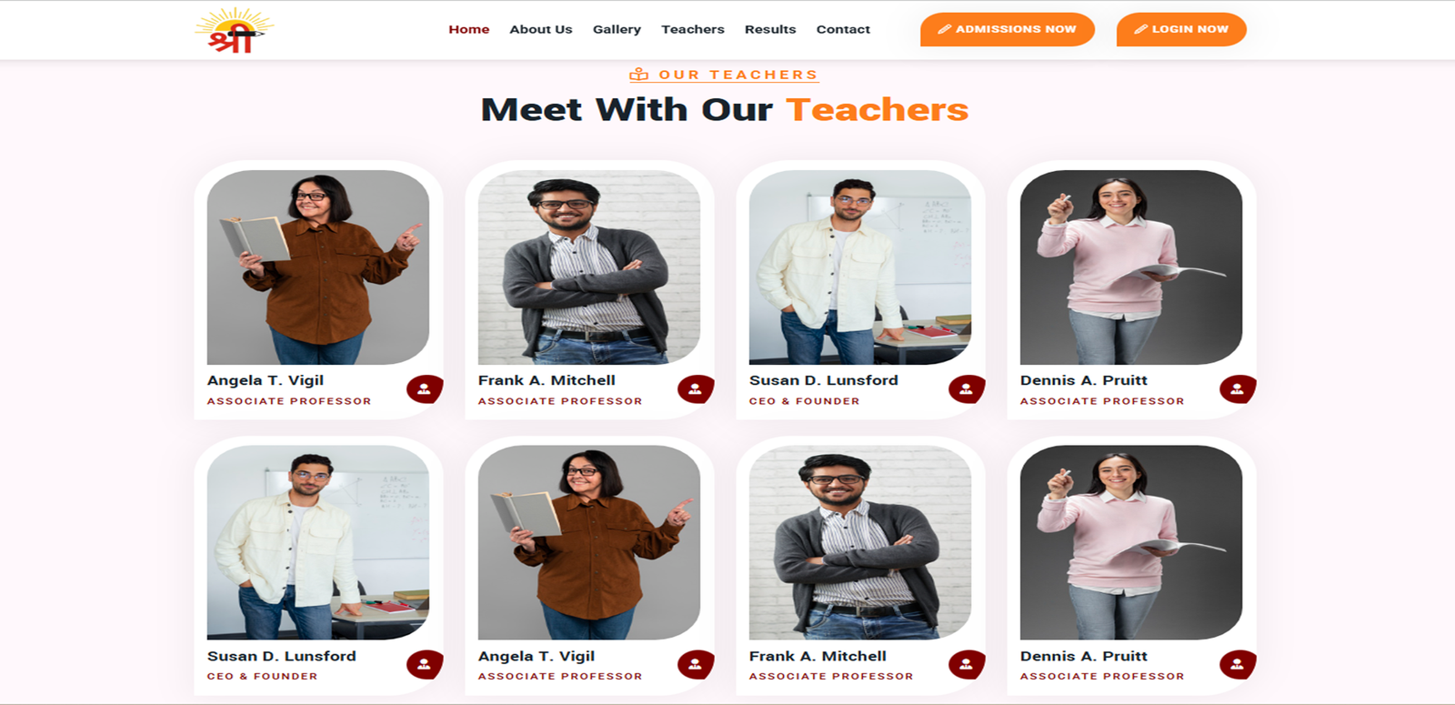 School Management Website